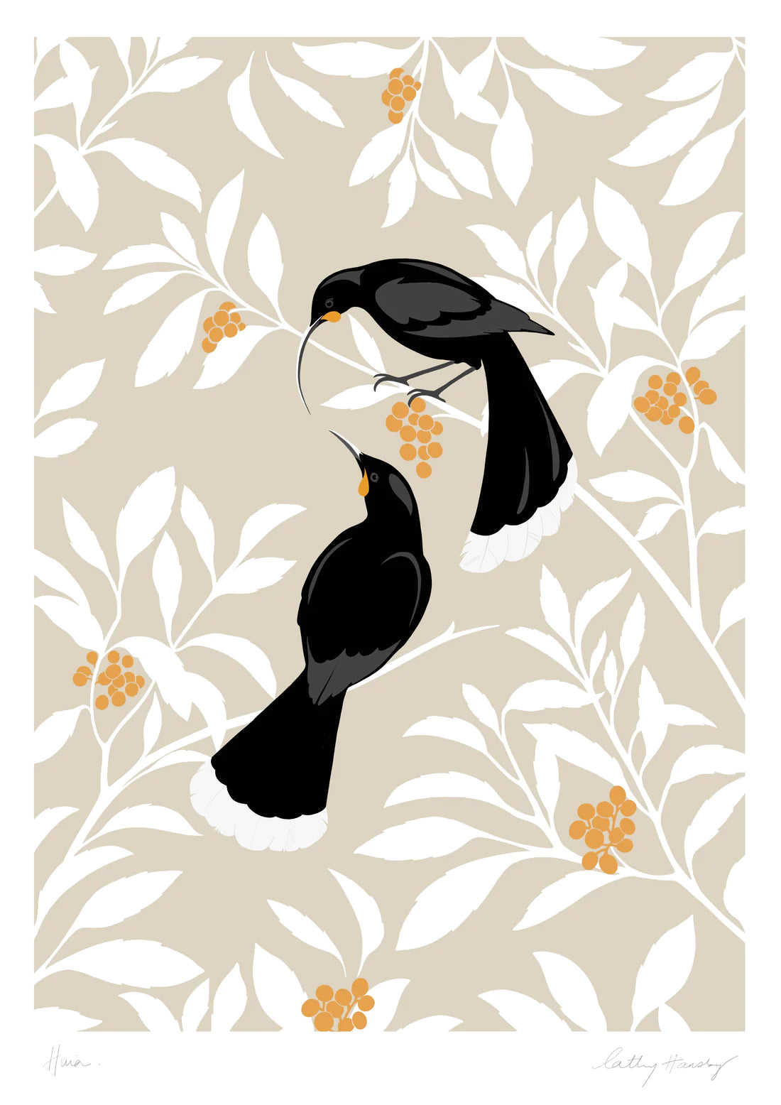 Huia leaves