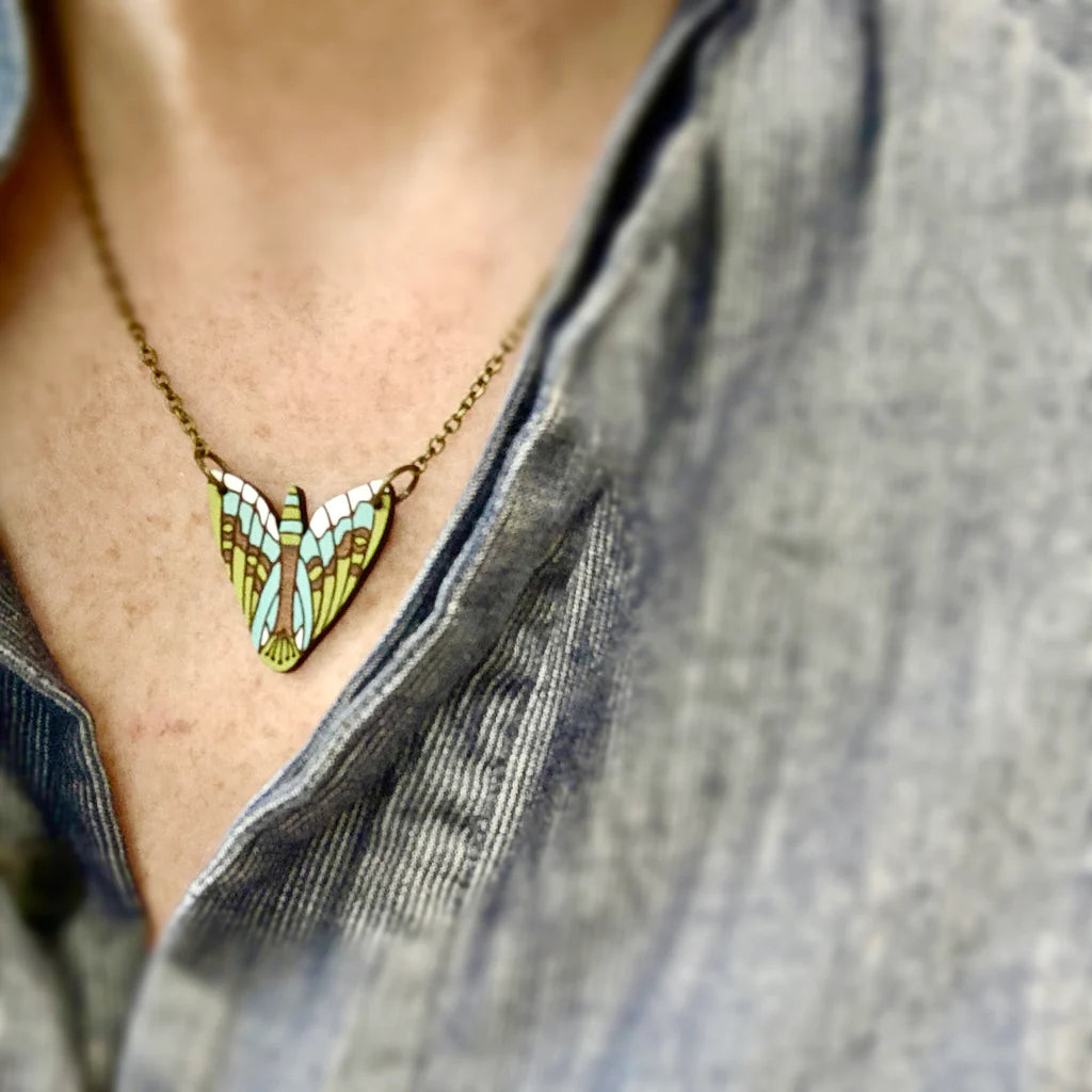 Puriri Moth necklace