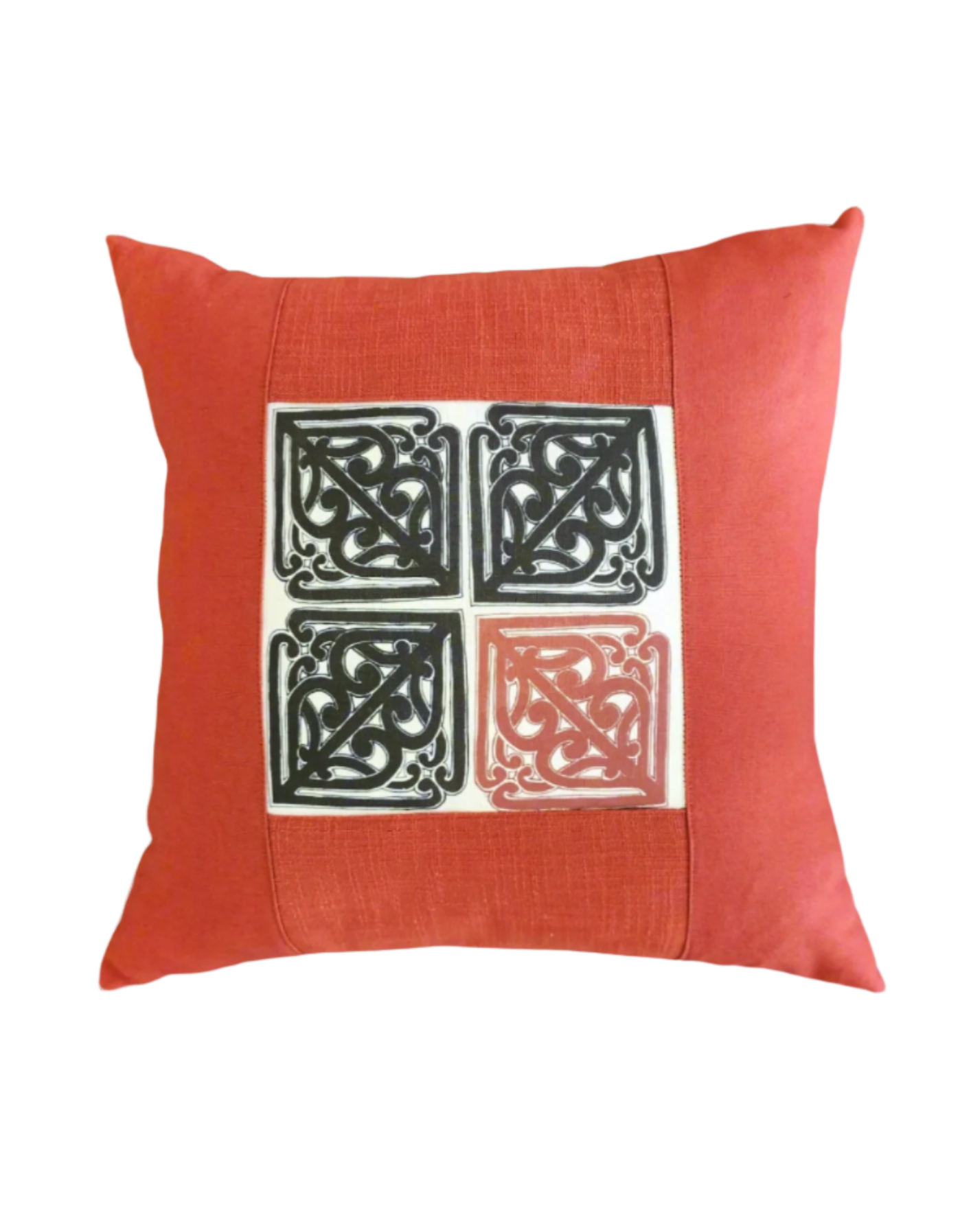 Pā o te hā Cushion in Rust