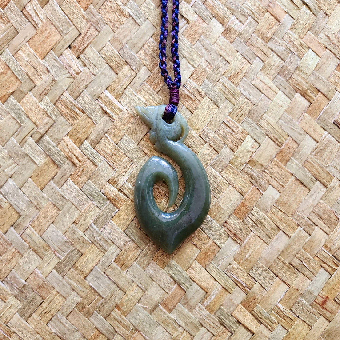 Manaia Fish Hook Green Inanga
