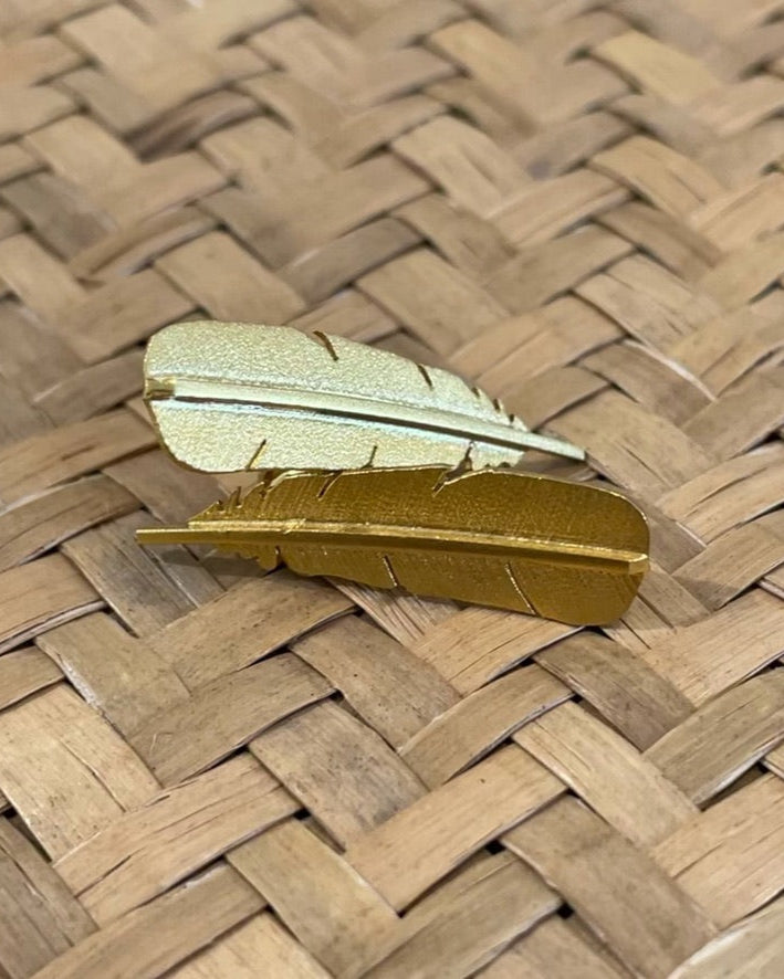 Huia Gold Plate Studs
