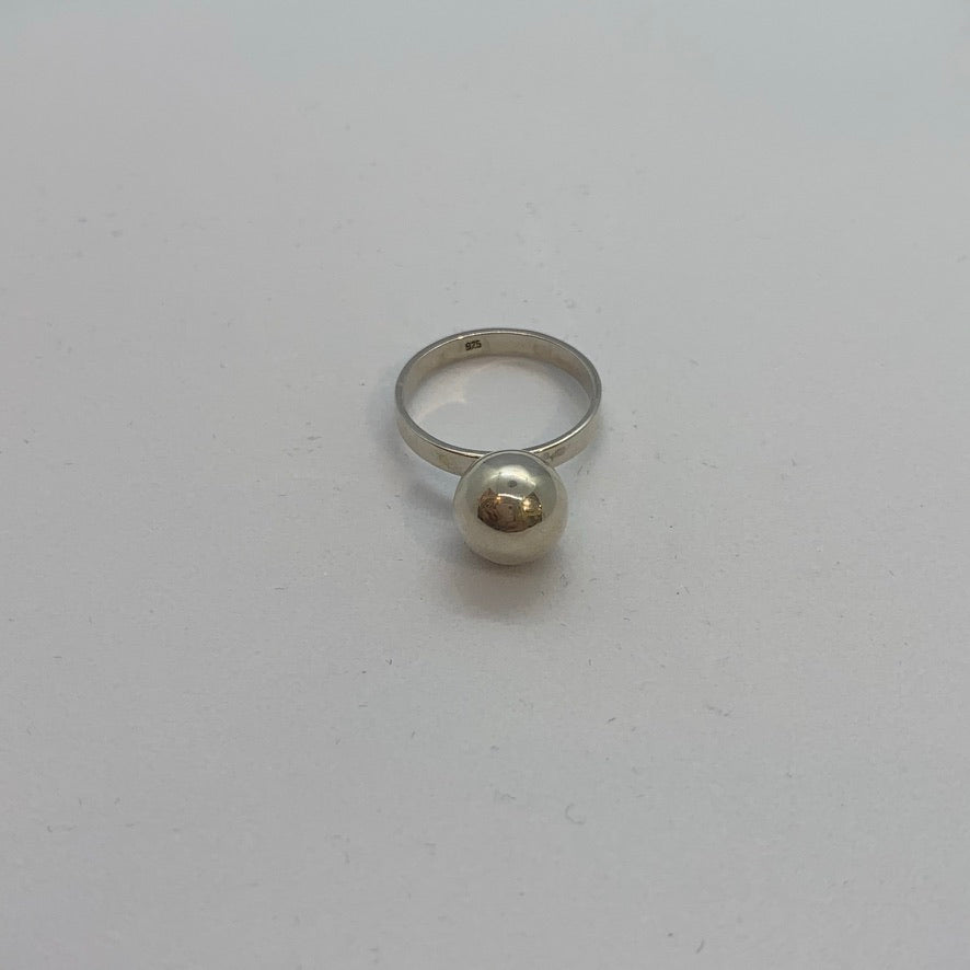 Silver Ball Ring