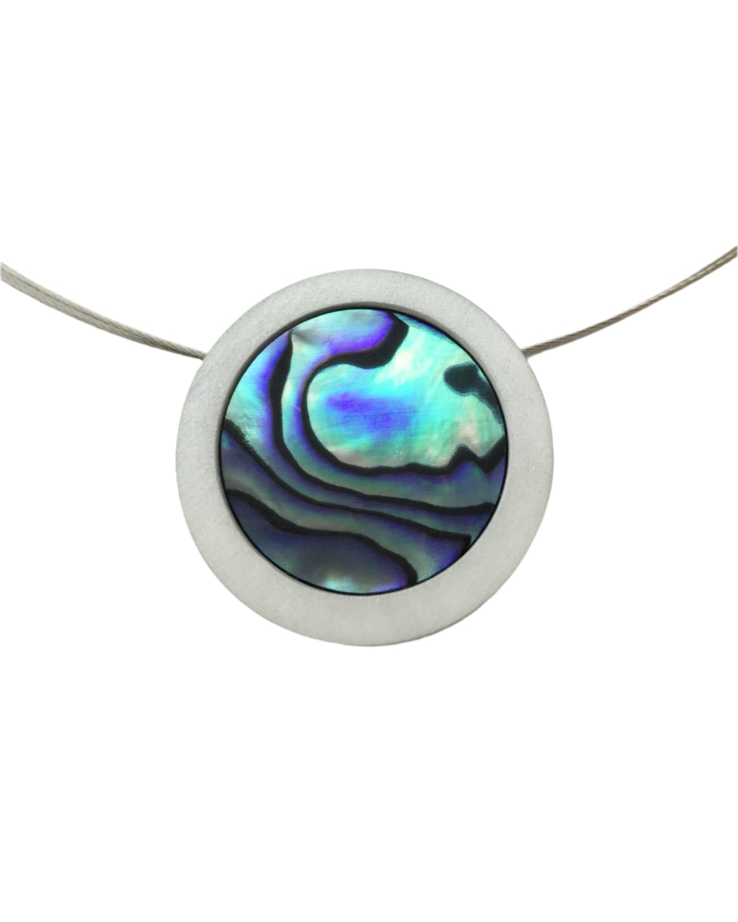 Round Paua Shell Necklace