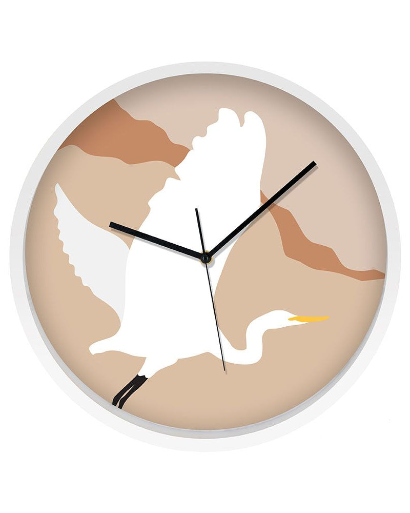 Modern Heron Clock