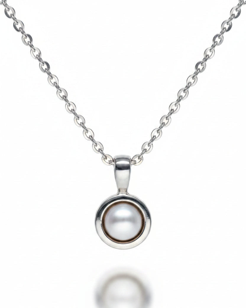Pearl Sterling Silver Necklace