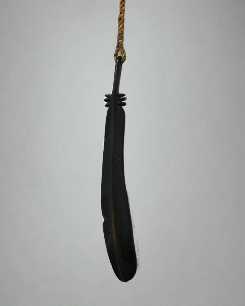 Feather - Hanging Bronze