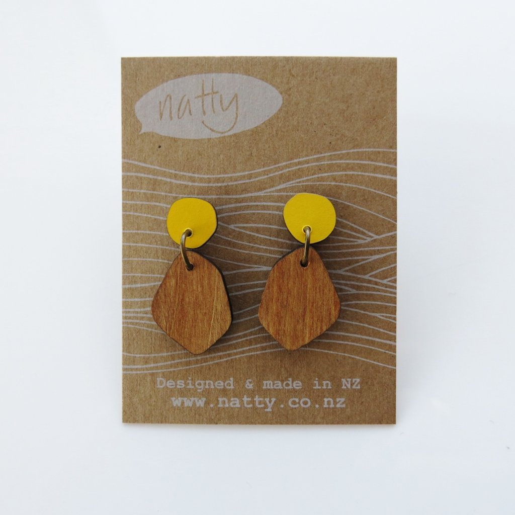 Coloured Rimu Earrings