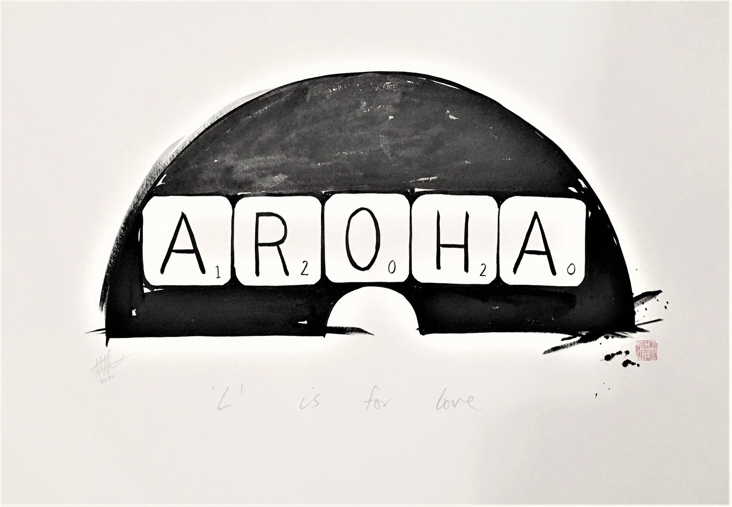 Aroha Fan Framed and unframed