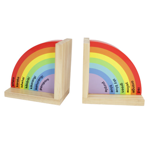 Te Reo Rainbow Bookends