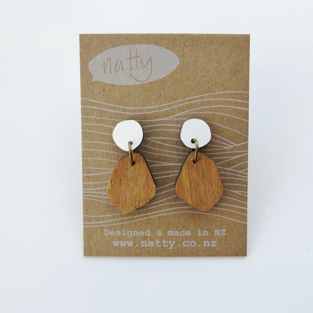 Coloured Rimu Earrings