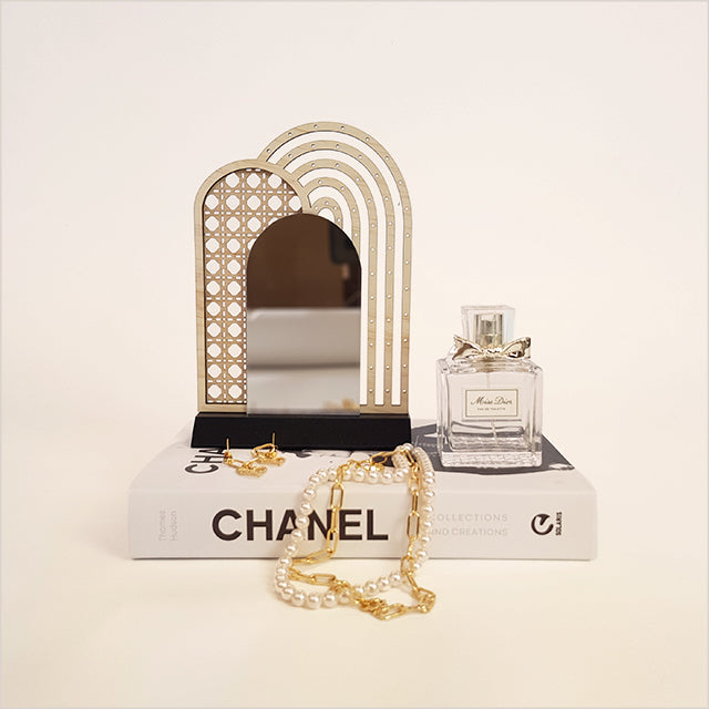 Art Deco earring stand with Mirror