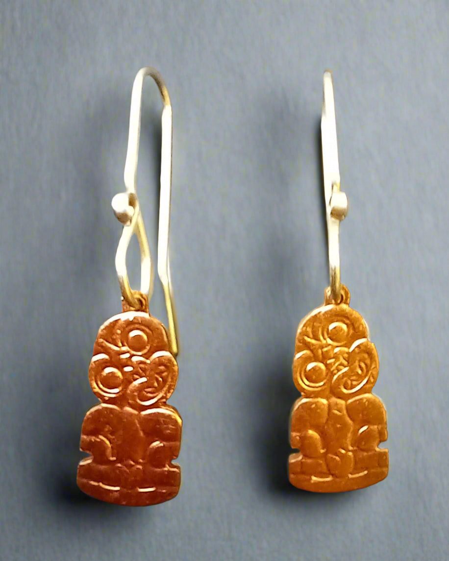 Tiki Half Penny Earrings
