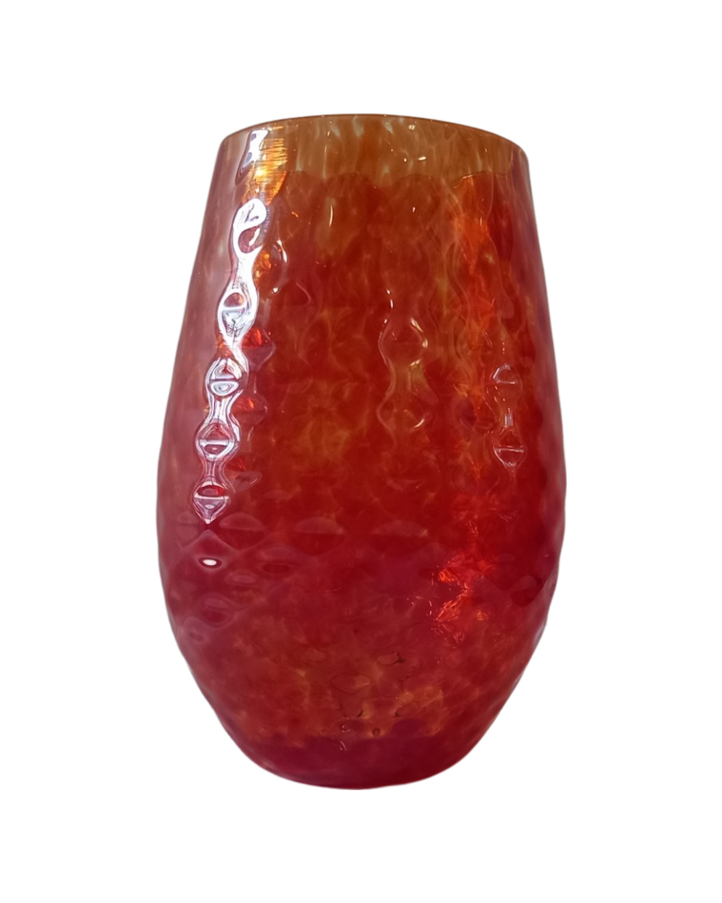 Stemless Dimpled Wine Glass