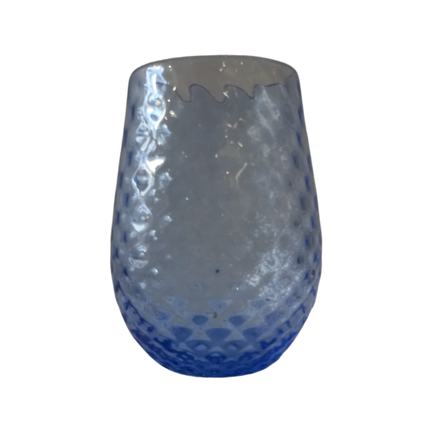 Stemless Dimpled wine glass