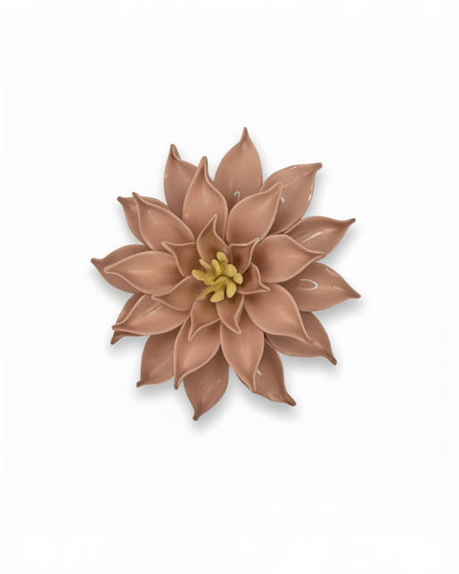 Dahlia in Blush Pink Glazed
