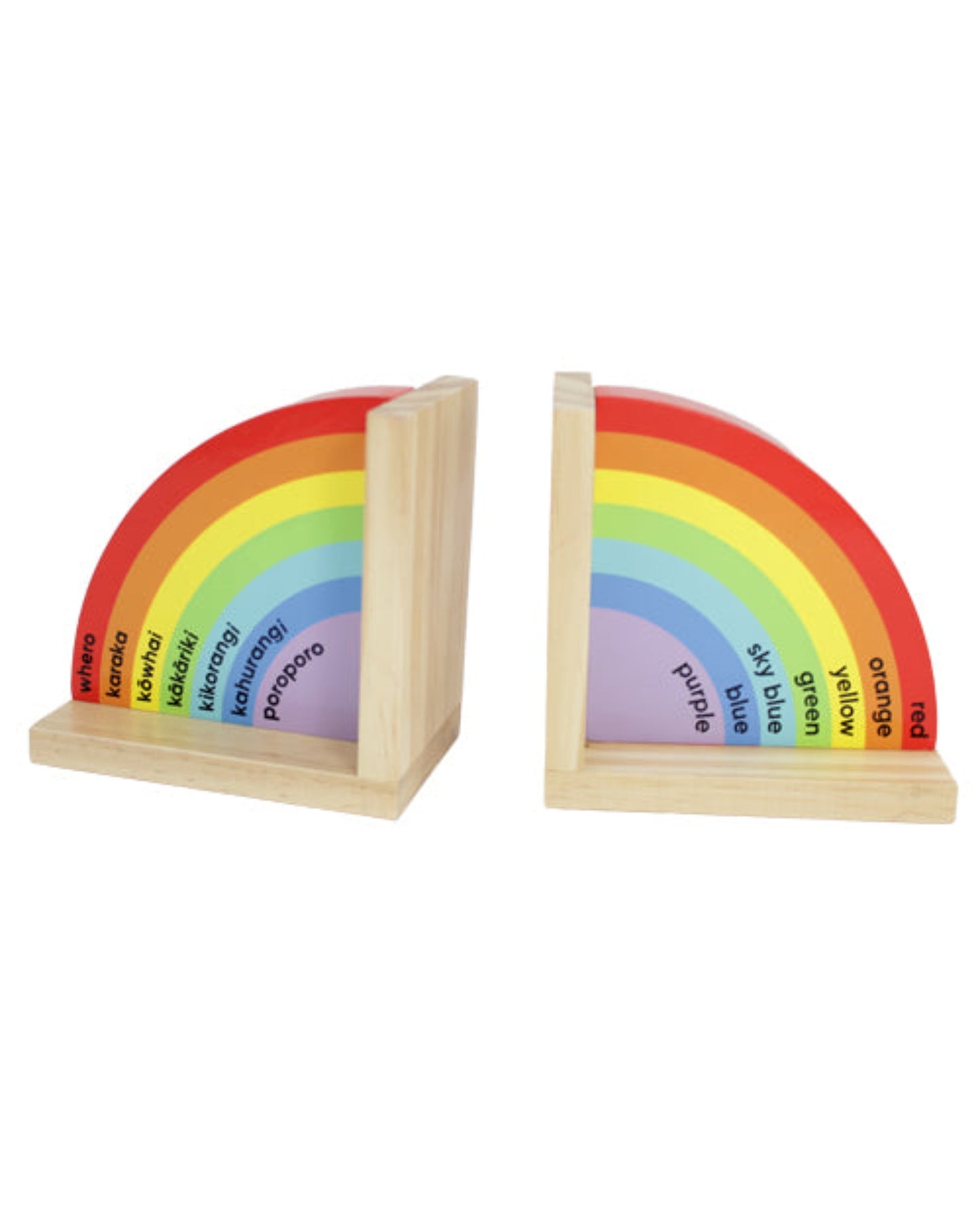 Te Reo Rainbow Bookends