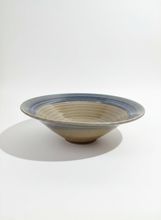 Fruit Bowl With Blue Rim