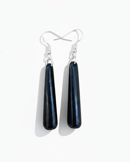 Pounamu Wide Rounded Earrings II