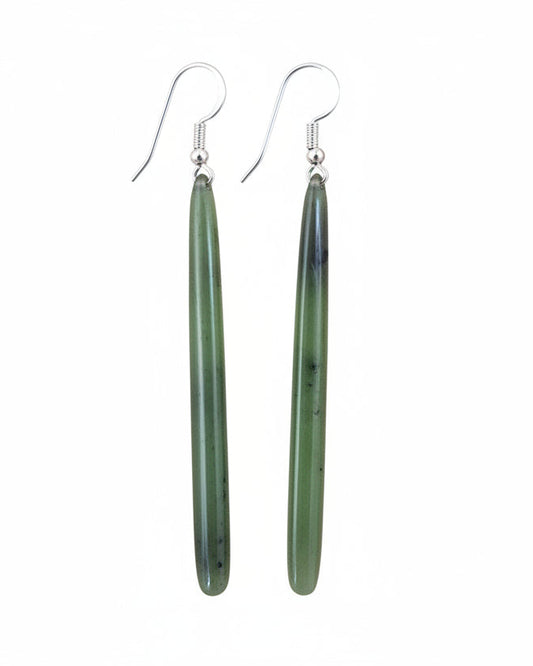 Pounamu Long Elegant Earrings