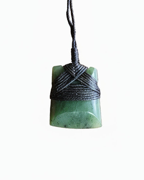 Wide Pounamu Toki Pendant