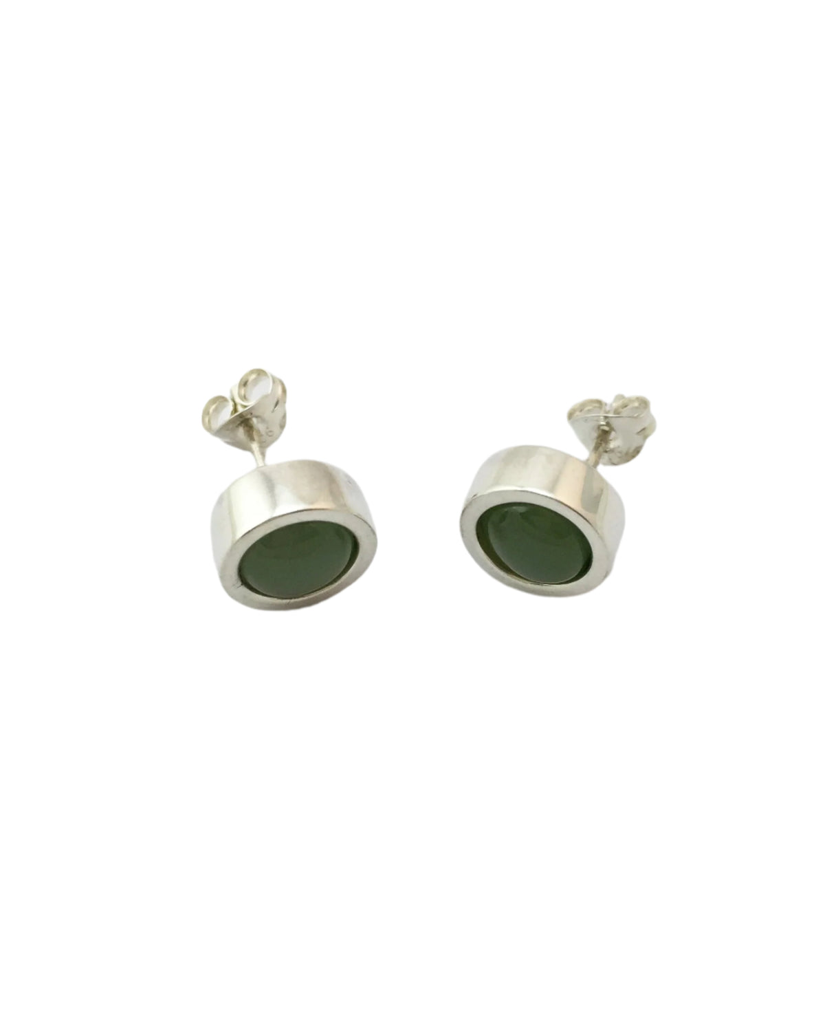 Pounamu Silver Studs