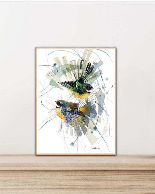 Box Frame - Piwakawaka Storm