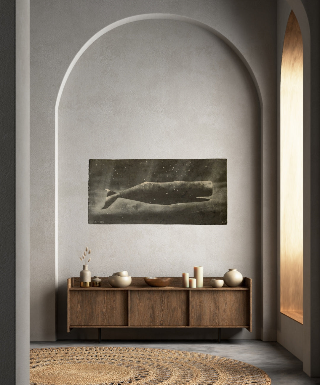 Sperm Whale Painting on Canvas