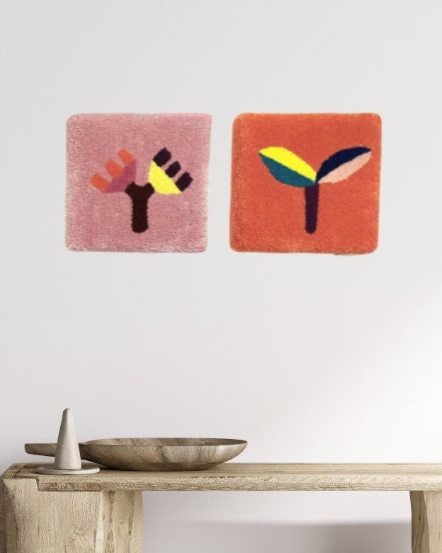 Pink Kaute - Tufted Square