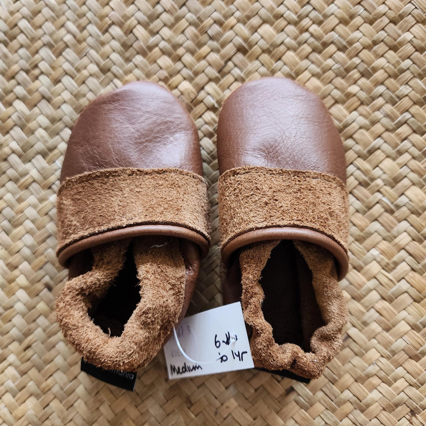 Baby Leather Moccasins 0 - 6 months