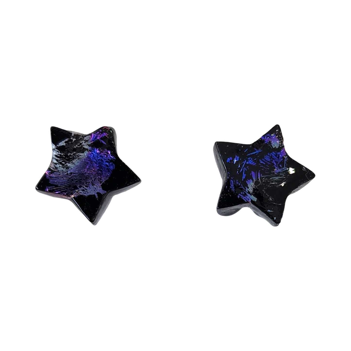 Dichroic Glass Star Studs