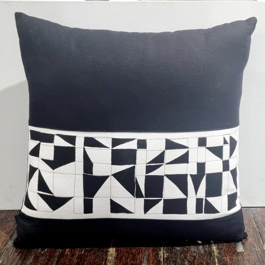 Sequence Black and White Cushion