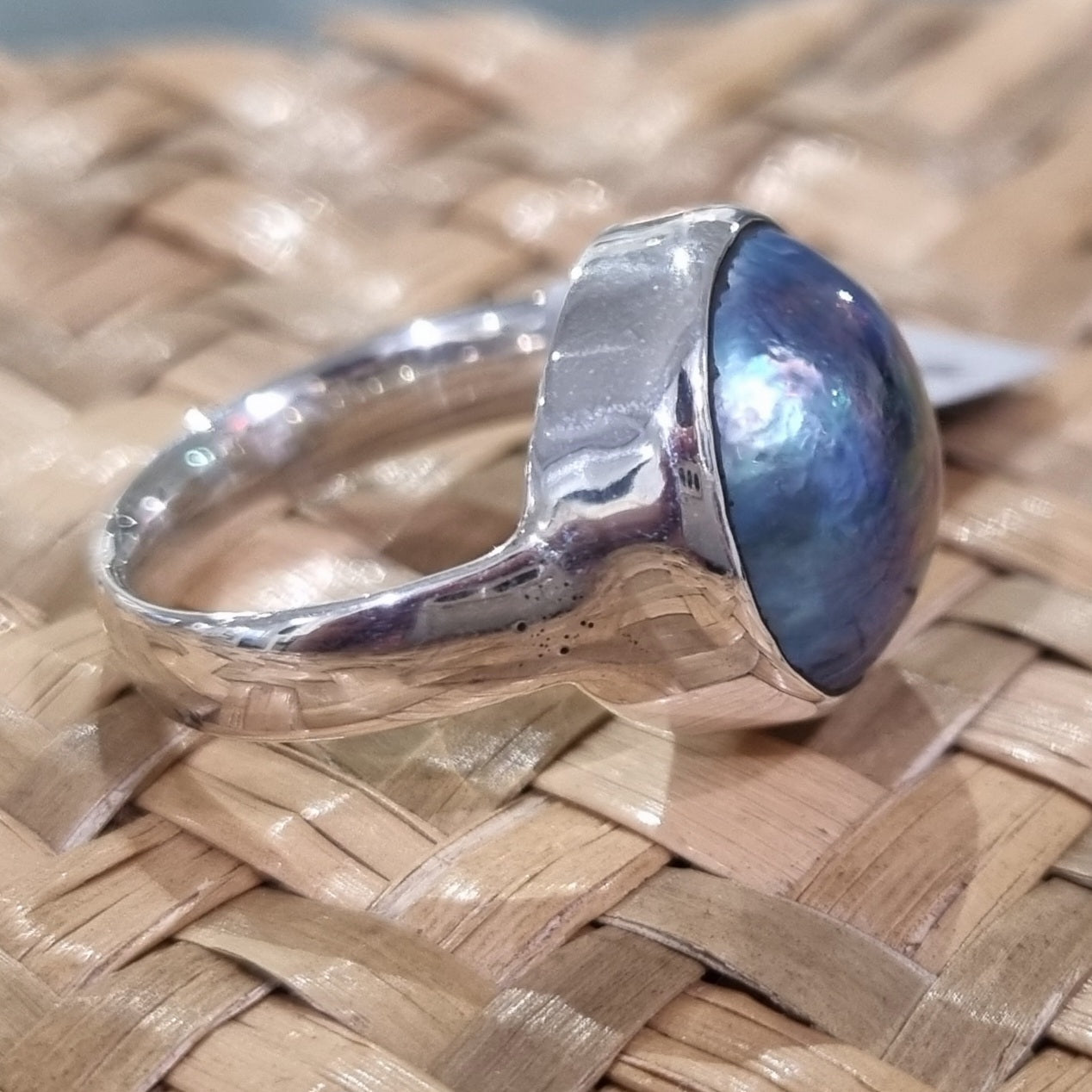 Big Blue Mabe Ring