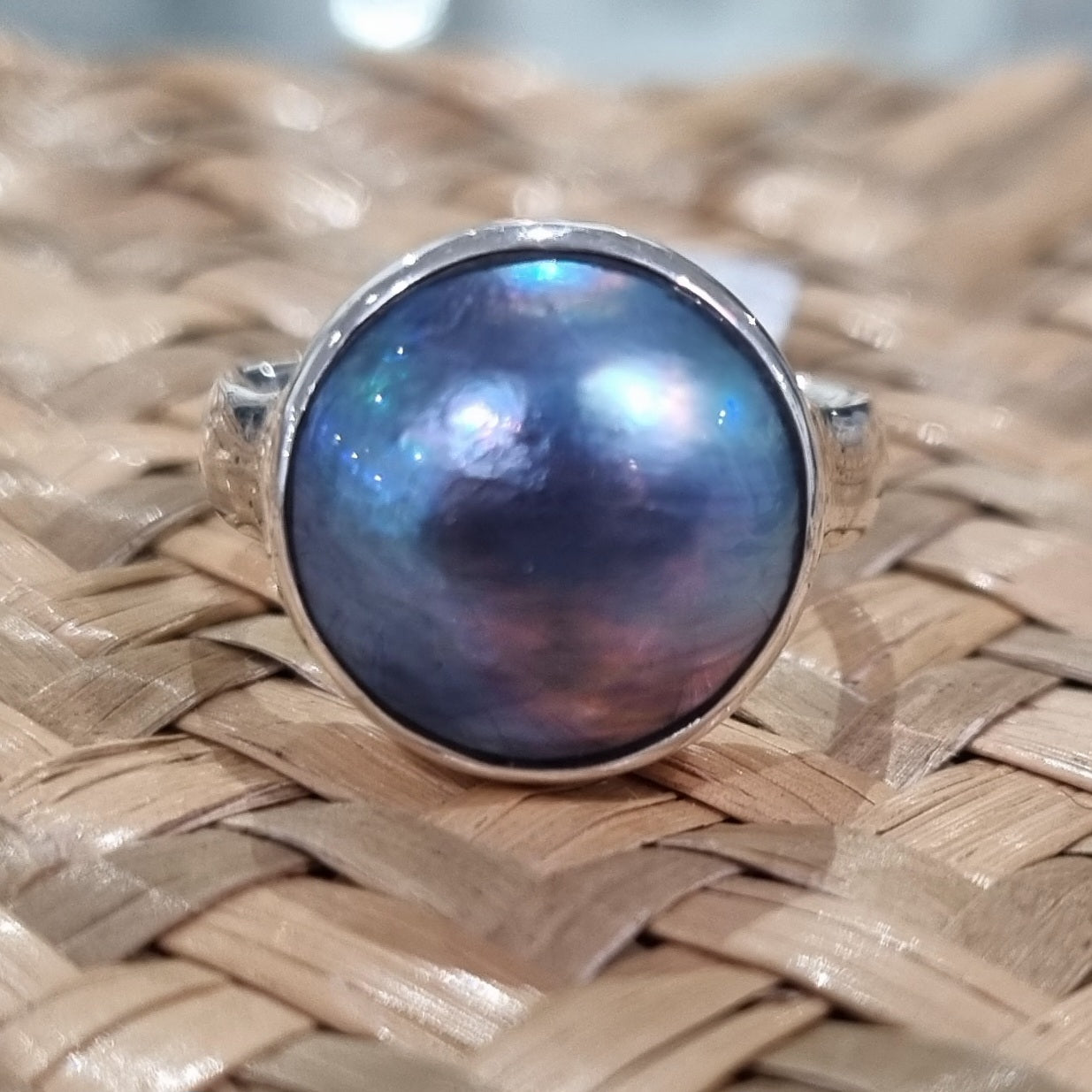 Big Blue Mabe Ring