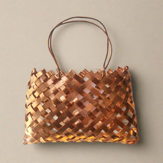 Woven Copper Kete Medium