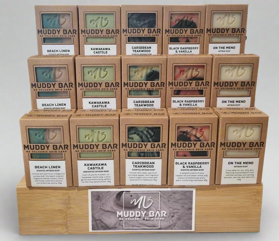 Muddy Bar - Caribbean Teakwood with ground pumice Soap