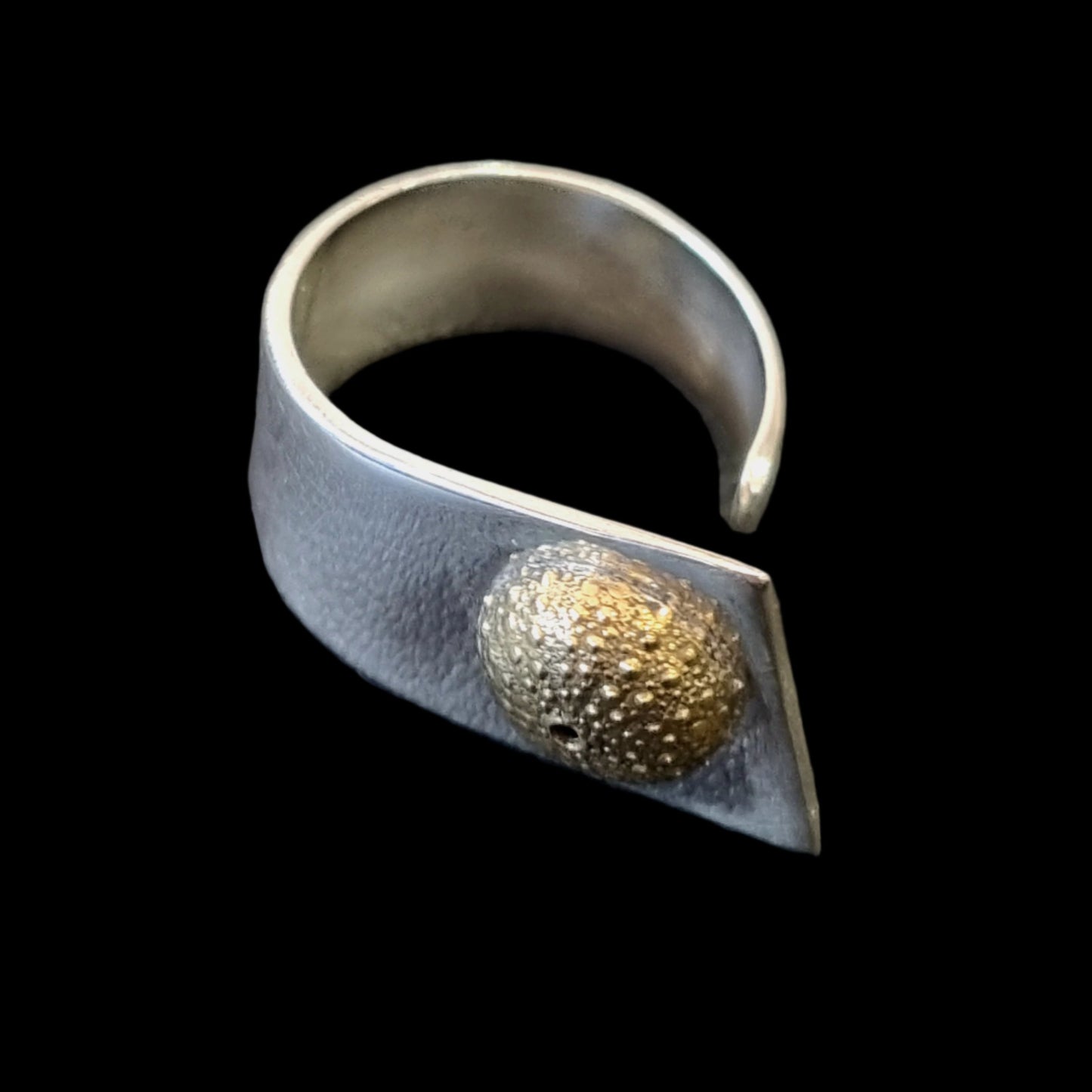 Copper Kina on Wave Ring