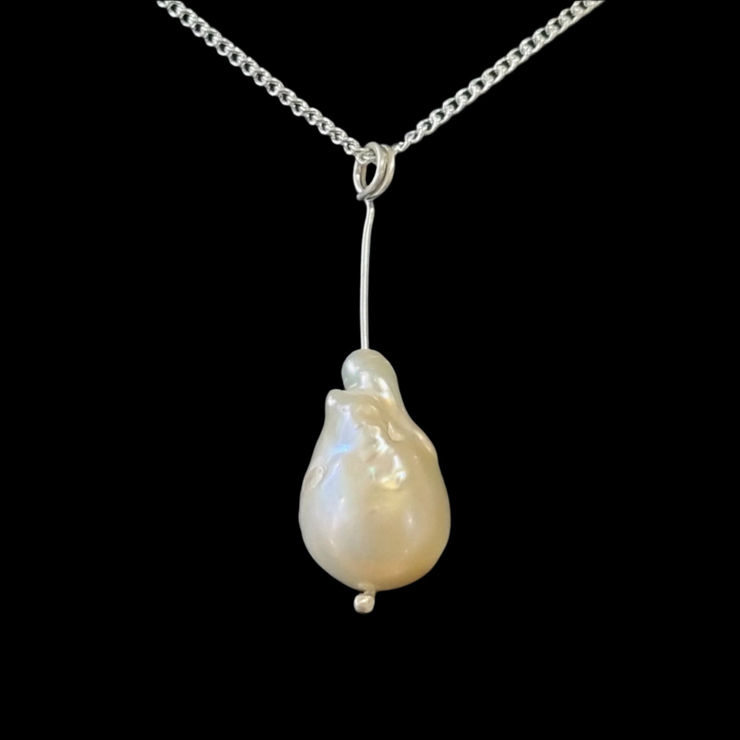 Sterling Silver Pearl Necklace