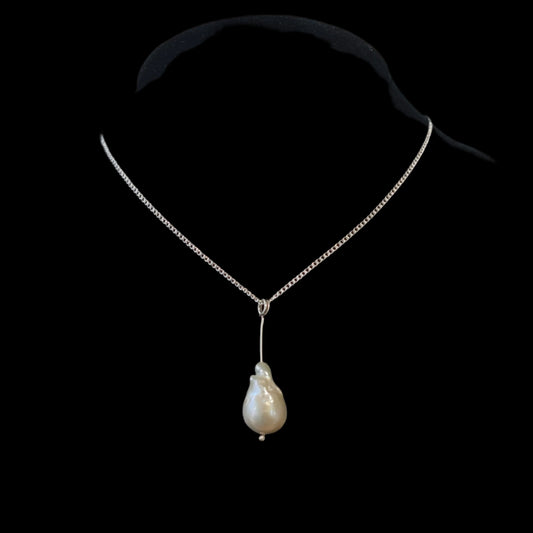 Sterling Silver Pearl Necklace