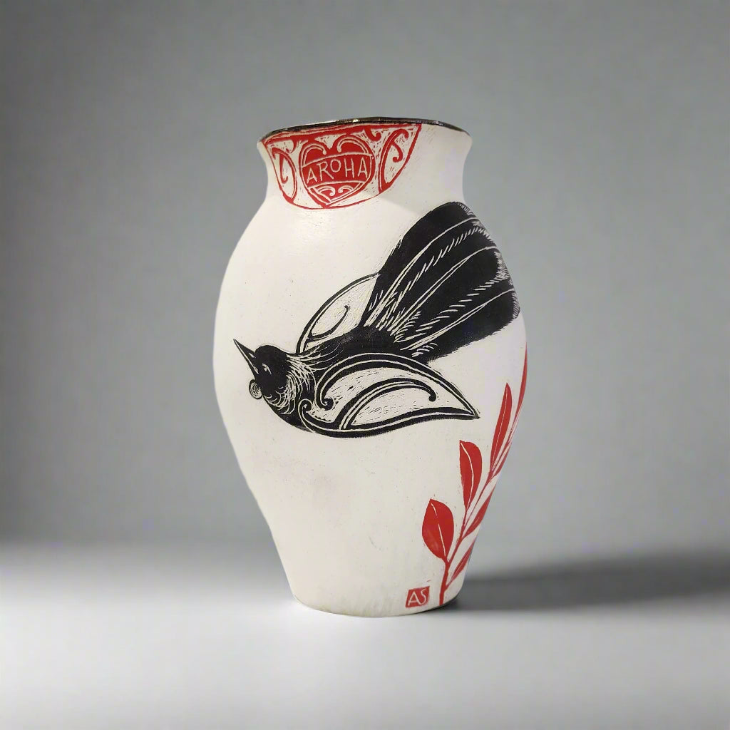 Aroha Tuis - Small Vase