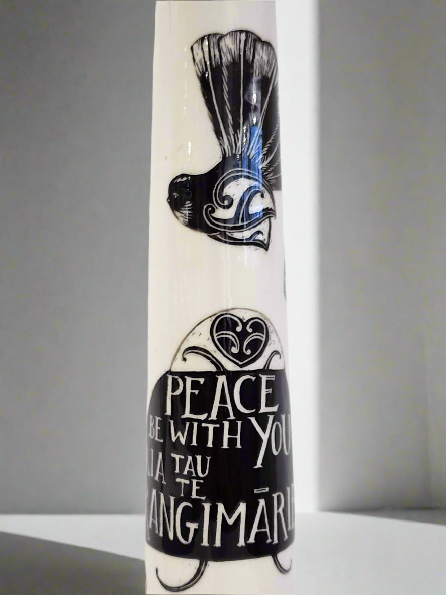 Peace be with you - Tall Vessel - Glazed