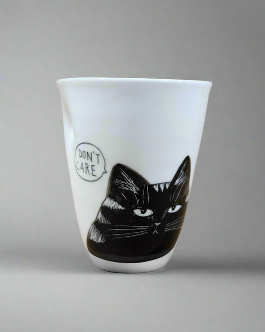 Cat Cup - Handsome kitty does not care about your issues