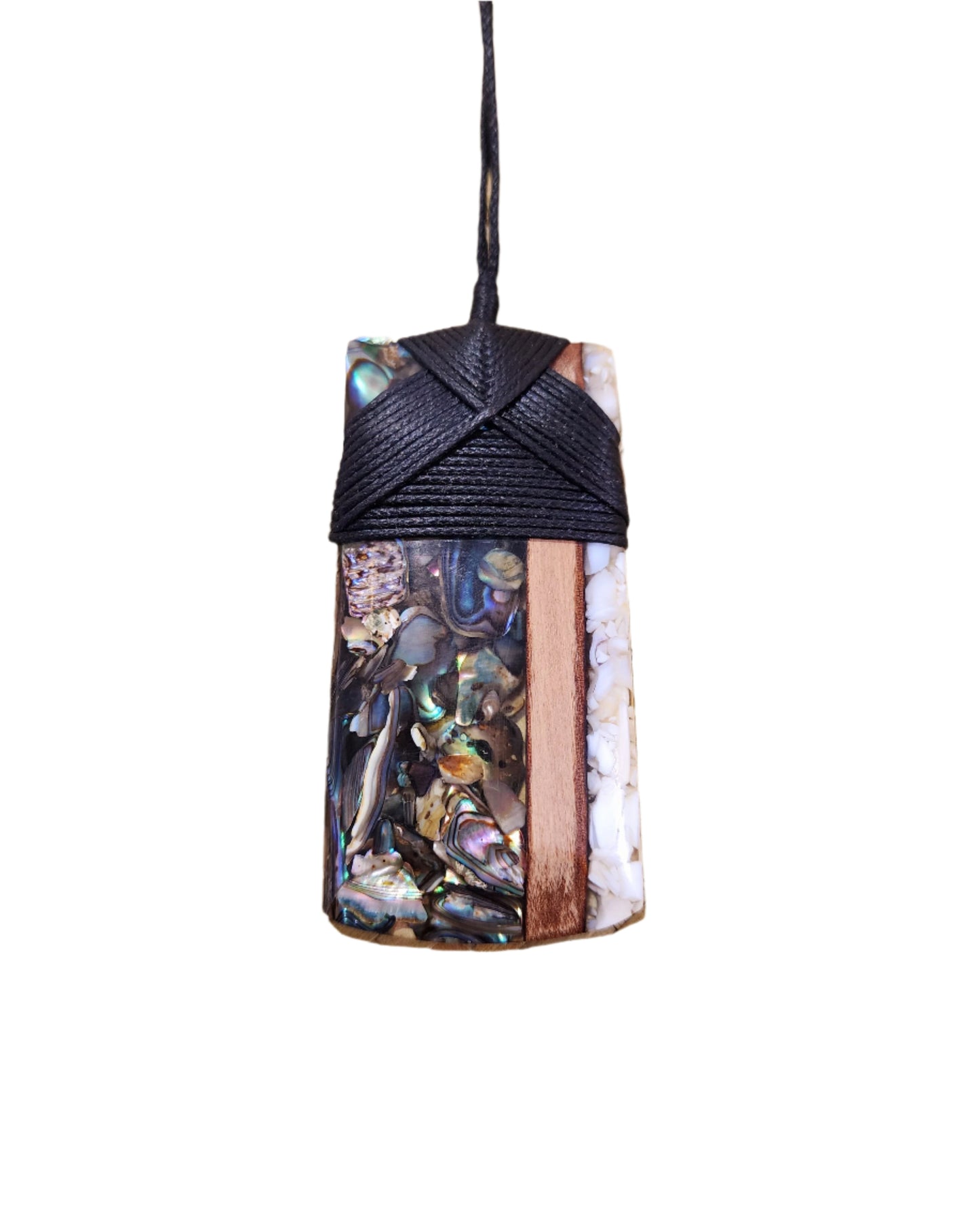 Large Toki Inlayed Resin Pendant