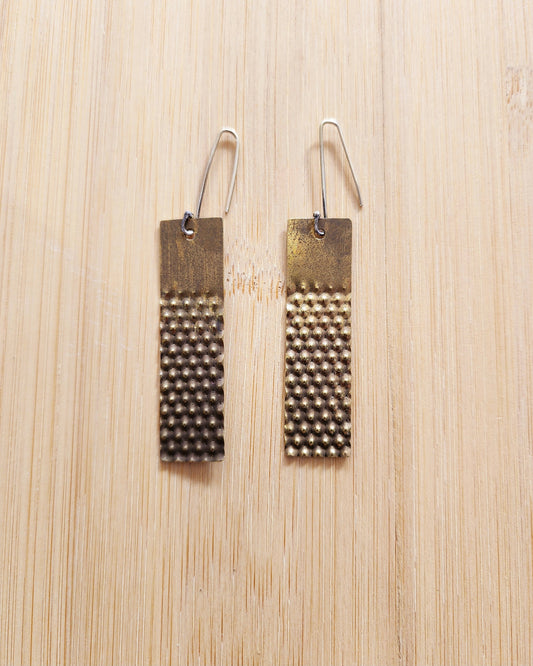 Gold Leaf Stud Earrings