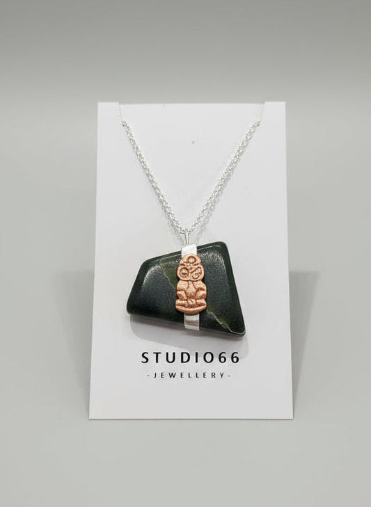 Down to Earth Pendant Copper Tiki
