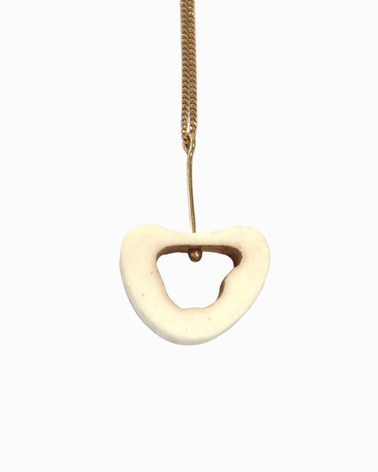 Bone Pendant on 9ct Gold Chain