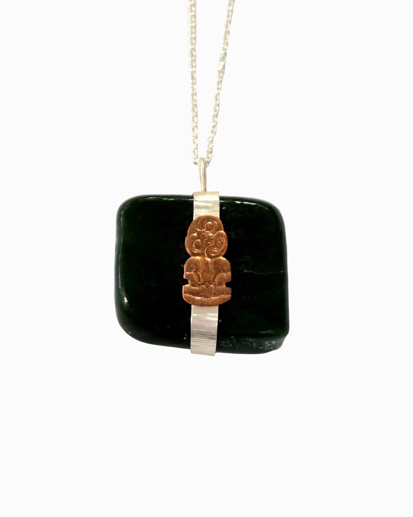 Down to Earth Pendant with Tiki on Chain