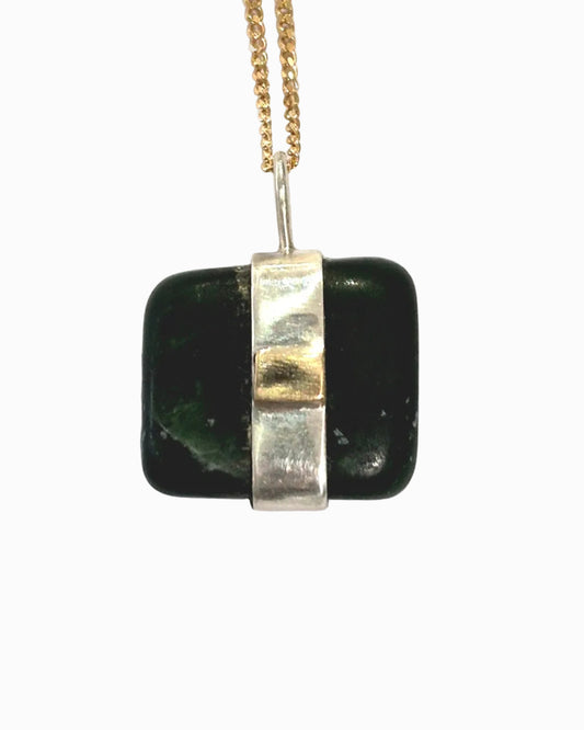 Pounamu Down to Earth Pendant on Chain