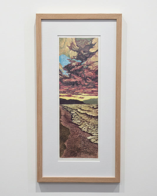 Pink Shoreline - Framed Print