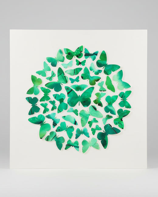 Green Butterflies - Original Painting