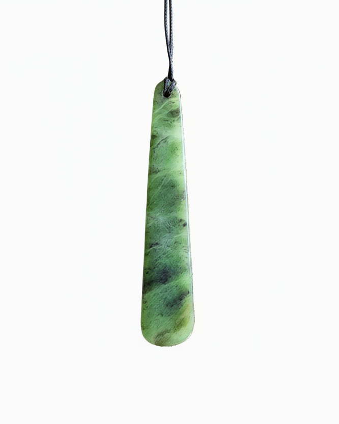 Long Pounamu Roimata Pendant